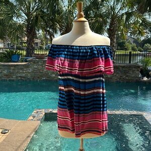 Off Shoulder Striped Top